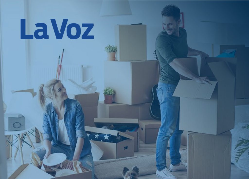 Imagen que muestra cómo los argentinos cambian de vivienda solo una o dos veces en su vida, comparado con países desarrollados como Estados Unidos y Reino Unido, destacando las barreras al recambio habitacional